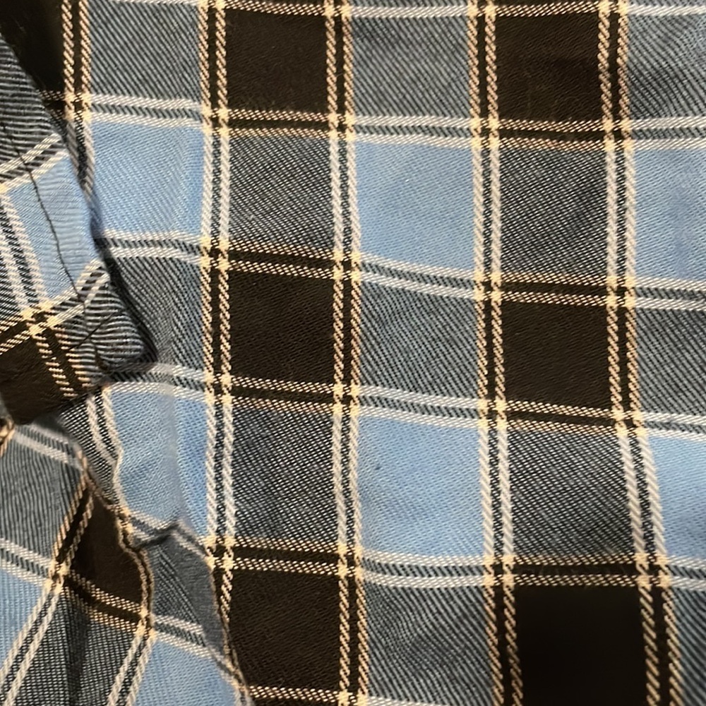 NWT Anthropologie Pilcro Contrast Plaid Flannel Sweatshirt, Small - Picture 11 of 13
